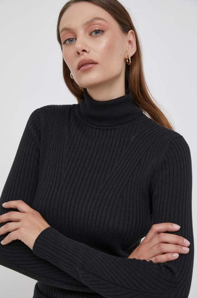 Светр Pepe Jeans жіночий колір чорний легкий гольф фото 3