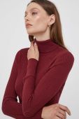 Светр Pepe Jeans жіночий колір бордовий легкий гольф