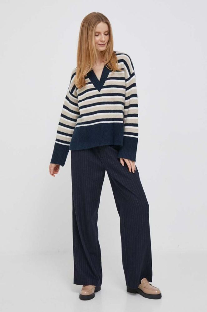 Светр з домішкою вовни Pepe Jeans Debbie жіночий колір бежевий фото 2
