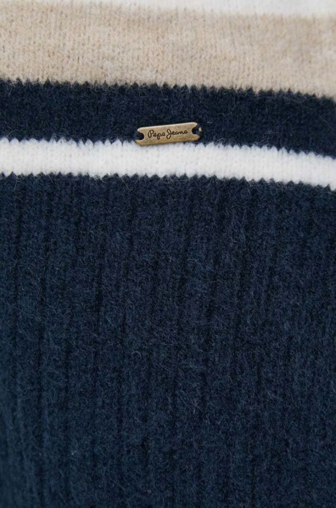 Светр з домішкою вовни Pepe Jeans Debbie жіночий колір бежевий фото 5