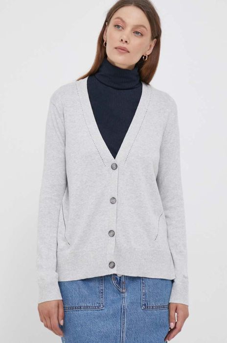 Кардиган з домішкою вовни Pepe Jeans колір сірий легкий (3493586)