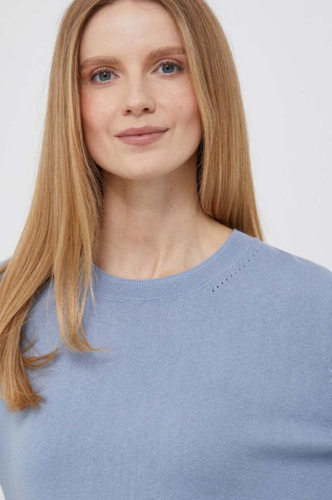 Светр з домішкою вовни Pepe Jeans Donna жіночий легкий колір блакитний (3491515) фото 4