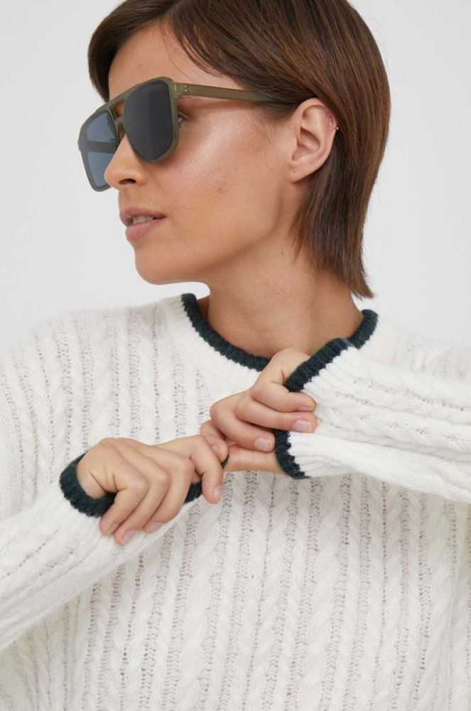 Светр з домішкою вовни Pepe Jeans жіночий колір бежевий легкий (3516190) фото 4