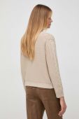 Вовняний кардиган Max Mara Leisure колір бежевий