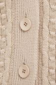 Вовняний кардиган Max Mara Leisure колір бежевий