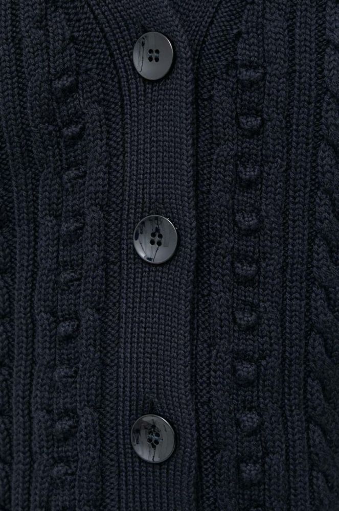 Вовняний кардиган Max Mara Leisure колір синій фото 5
