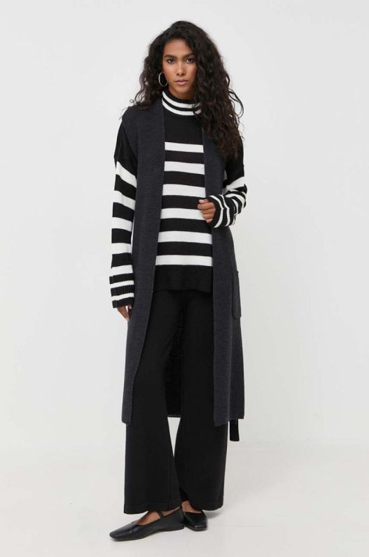 Вовняний кардиган Max Mara Leisure колір сірий фото 2