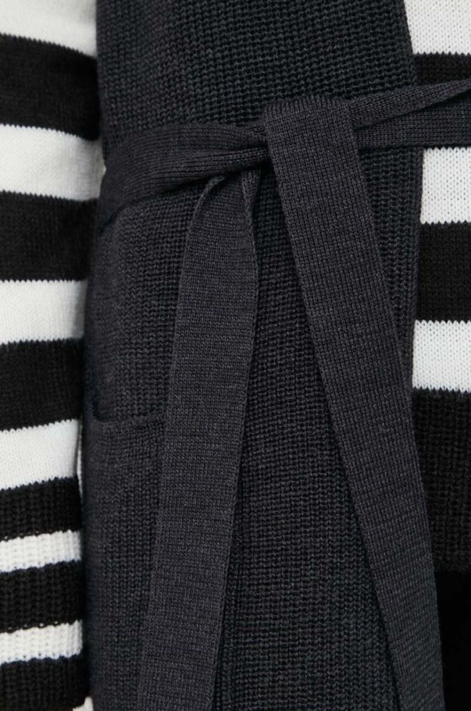 Вовняний кардиган Max Mara Leisure колір сірий фото 5