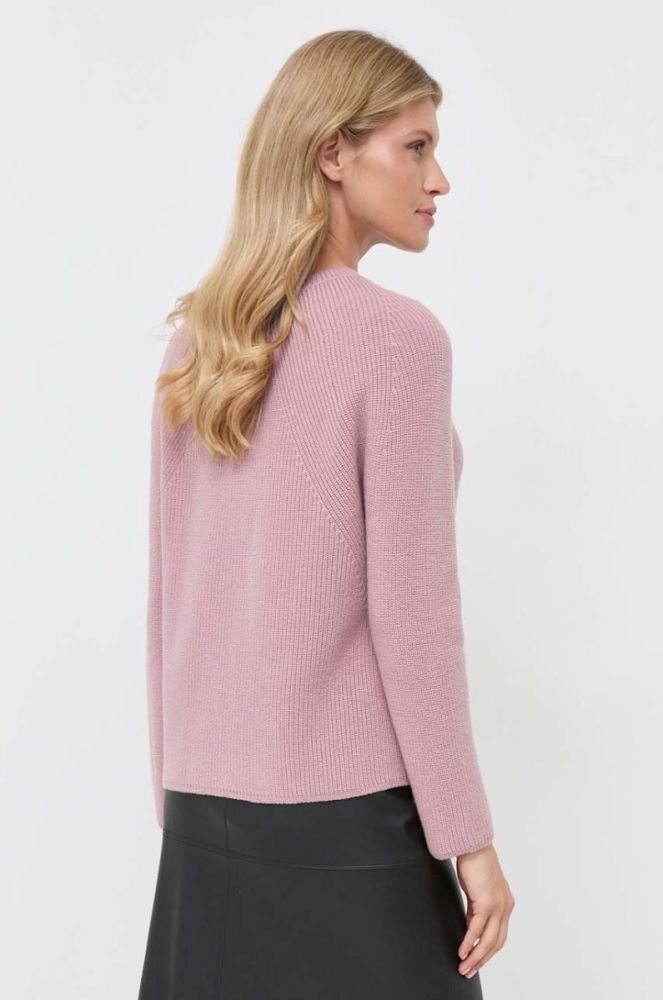 Вовняний светр Max Mara Leisure жіночий колір рожевий легкий фото 3