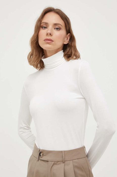 Лонгслів Max Mara Leisure жіночий колір бежевий гольф