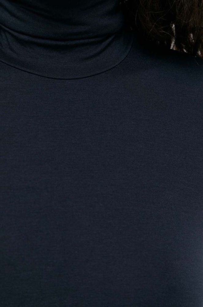 Лонгслів Max Mara Leisure жіночий колір синій гольф фото 5