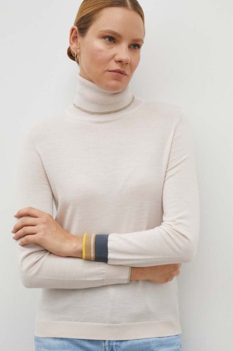 Вовняний светр PS Paul Smith жіночий колір рожевий легкий гольф