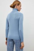 Вовняний светр PS Paul Smith жіночий легкий гольф колір блакитний