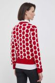 Бавовняний светр United Colors of Benetton колір червоний легкий (3434986)