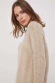Вовняний светр United Colors of Benetton жіночий колір бежевий (3691393)