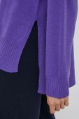 Вовняний светр United Colors of Benetton жіночий колір фіолетовий