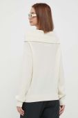 Вовняний светр United Colors of Benetton жіночий колір бежевий легкий гольф (3560296)