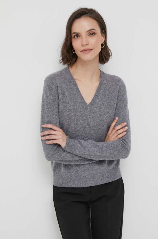 Вовняний светр United Colors of Benetton жіночий колір сірий легкий (3422104)