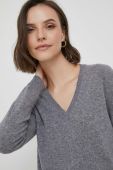 Вовняний светр United Colors of Benetton жіночий колір сірий легкий (3422104)