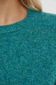 Вовняний светр United Colors of Benetton жіночий колір зелений