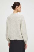 Светр з домішкою вовни American Vintage жіночий колір сірий легкий півгольф