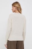 Светр з домішкою шовку United Colors of Benetton колір бежевий легкий