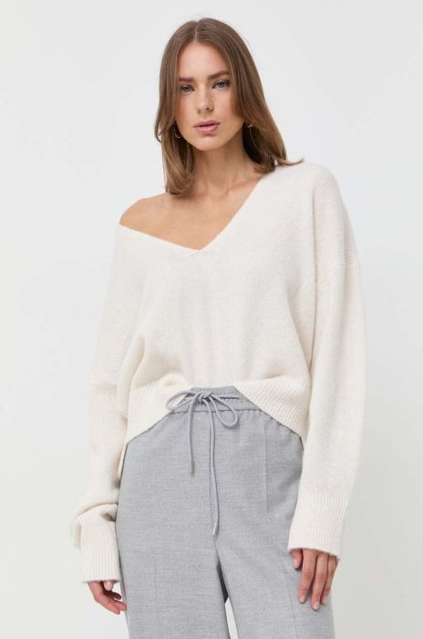 Вовняний светр Boss Orange BOSS ORANGE жіночий колір бежевий