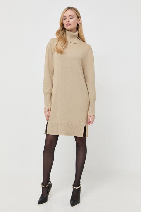 Светр з домішкою вовни Boss Orange BOSS ORANGE жіночий колір бежевий гольф