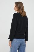 Вовняний светр United Colors of Benetton жіночий колір чорний легкий (3615002)