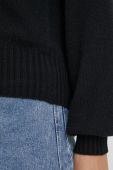 Вовняний светр United Colors of Benetton жіночий колір чорний легкий (3615002)