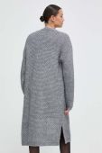 Кардиган з домішкою вовни United Colors of Benetton колір сірий