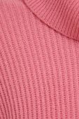 Вовняний светр United Colors of Benetton жіночий колір рожевий гольф (3676567)