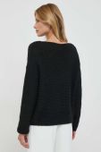 Светр з домішкою вовни United Colors of Benetton жіночий колір чорний