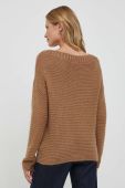 Светр з домішкою вовни United Colors of Benetton жіночий колір коричневий