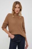 Светр з домішкою вовни United Colors of Benetton жіночий колір коричневий