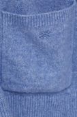 Кардиган з домішкою вовни United Colors of Benetton легкий колір блакитний (3679313)