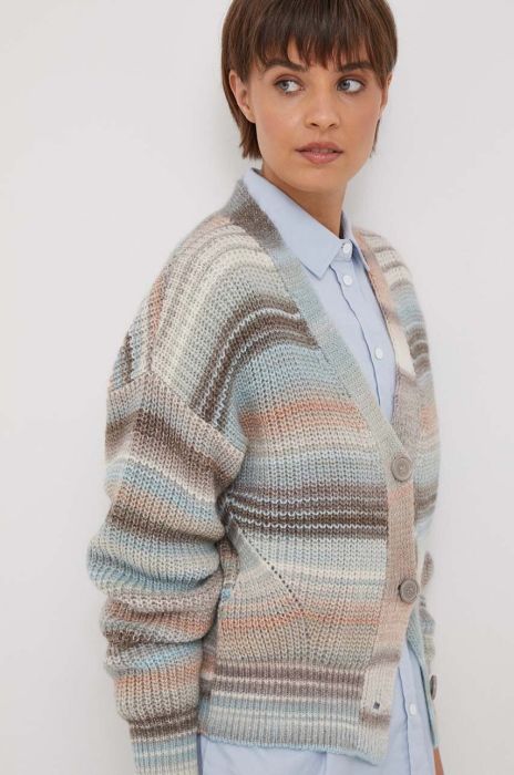 Вовняний кардиган United Colors of Benetton колір барвистий (3676596)