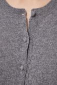 Кардиган з домішкою вовни Sisley колір сірий легкий (3633497)