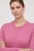 Светр з домішкою вовни Sisley жіночий колір рожевий легкий (3633503)