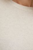 Светр з домішкою вовни Sisley жіночий колір бежевий легкий (3622337)