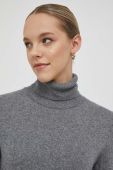 Светр з домішкою вовни Sisley жіночий колір сірий легкий гольф