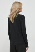 Светр з домішкою вовни Sisley жіночий колір чорний легкий гольф (3622366)