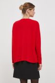 Вовняний светр Sisley жіночий колір червоний легкий