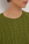 Вовняний светр Sisley жіночий колір зелений