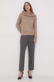 Светр з домішкою вовни Sisley жіночий колір бежевий гольф (3691424)