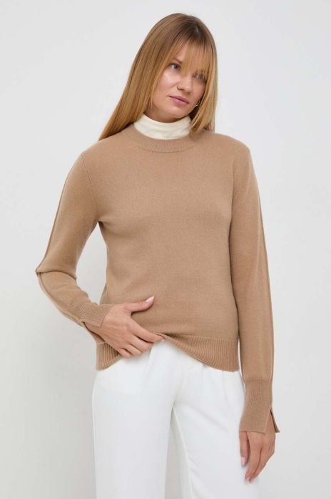 Светр з кашеміру BOSS x FTC колір бежевий легкий (3494767)