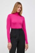 Вовняний светр BOSS жіночий колір рожевий легкий гольф