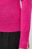 Вовняний светр BOSS жіночий колір рожевий легкий гольф