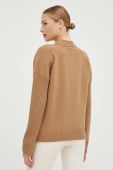 Вовняний светр BOSS жіночий колір бежевий
