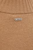 Вовняний светр BOSS жіночий колір бежевий